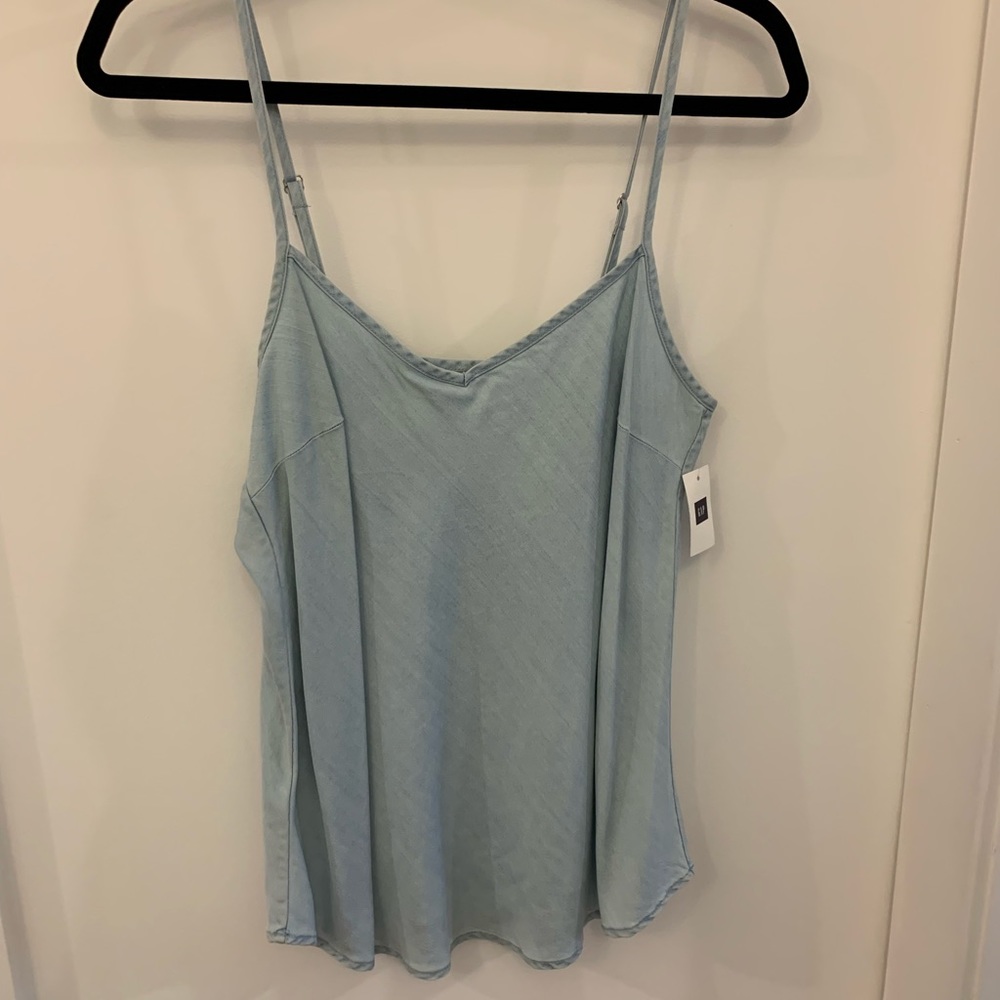 NWT GAP Chambray Tank Top - Picture 5 of 7